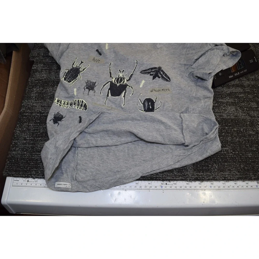 2018 Gymboree BUG COLLECTION T Shirt BOYS M‎ 7 8 Gray
